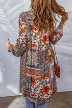 Load image into Gallery viewer, Printed Button Up Long Sleeve Cardigan
