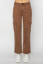 Load image into Gallery viewer, Risen Full Size High Rise Cargo Jeans
