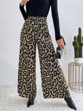 Load image into Gallery viewer, Printed Elastic Waist Wide Leg Pants
