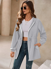 Load image into Gallery viewer, Ivy Lane Outdoor Waterproof Long Sleeve Hooded Windbreaker
