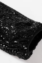 Load image into Gallery viewer, Sequin Zip Up Long Sleeve Jacket
