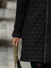Load image into Gallery viewer, Texture Zip Up Long Sleeve Hooded Coat
