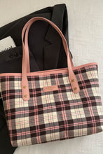 Load image into Gallery viewer, Plaid PU Leather Tote Bag
