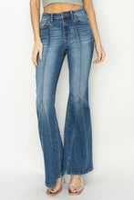 Load image into Gallery viewer, RISEN Full Size High Rise Front Seam Detailed Flare Jeans
