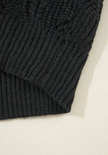 Load image into Gallery viewer, Openwork V-Neck Long Sleeve Sweater
