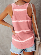 Load image into Gallery viewer, Full Size Tie-Dye Round Neck Tank
