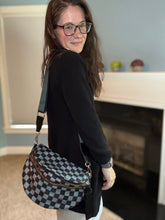 Load image into Gallery viewer, Roni - Nylon Crossbody - Black + Grey
