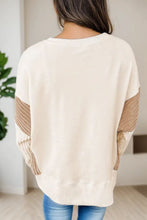 Load image into Gallery viewer, Slit Color Block Long Sleeve Sweatshirt

