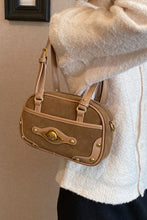 Load image into Gallery viewer, Suede Studded Adjustable Strap Shoulder Bag
