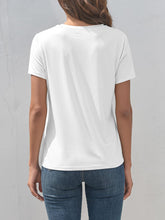 Load image into Gallery viewer, Dragonfly Graphic Round Neck Short Sleeve T-Shirt
