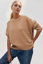 Load image into Gallery viewer, Basic Bae Round Neck Dropped Shoulder Long Sleeve Sweater
