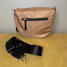 Load image into Gallery viewer, The Roni Nylon Crossbody - Peach + Black -
