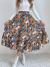 Load image into Gallery viewer, Printed Elastic Waist Midi Skirt
