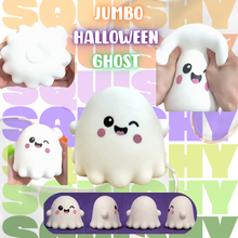 Load image into Gallery viewer, Squishy Toy - Halloween Jumbo Wink Ghost - PREORDER
