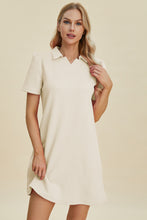 Load image into Gallery viewer, Double Take Full Size Texture Short Sleeve Dress
