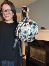 Load image into Gallery viewer, The Roni Nylon Crossbody - Floral Grey Black Shadow

