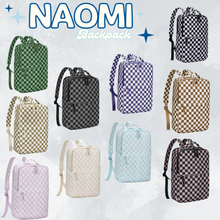 Load image into Gallery viewer, The Naomi Backpack - Checker - PREORDER
