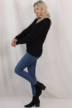 Load image into Gallery viewer, V-Neck Drop Shoulder Sweater
