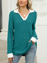 Load image into Gallery viewer, Johnny Collar Long Sleeve T-Shirt
