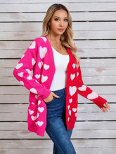 Load image into Gallery viewer, Angel Wings Heart Open Front Long Sleeve Cardigan
