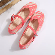 Load image into Gallery viewer, Printed Round Toe Flat Slip-Ons
