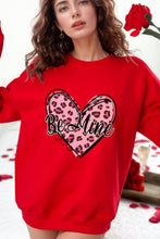 Load image into Gallery viewer, Valentine's Day BE MINE Heart Long Sleeve Sweatshirt
