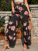 Load image into Gallery viewer, Printed Elastic Waist Wide Leg Pants
