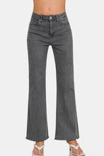 Load image into Gallery viewer, Zenana Acid Washed Frayed Hem Bootcut Jeans
