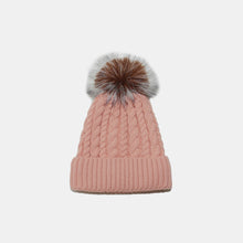 Load image into Gallery viewer, Cable Knit Winter Hat with Pompom
