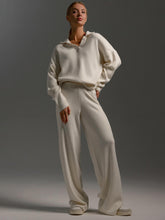 Load image into Gallery viewer, Johnny Collar Long Sleeve Top and Pants Sweater Set
