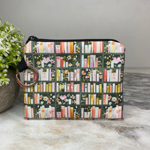 Load image into Gallery viewer, Mini Pouch - Books Olive Green Shelf
