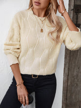 Load image into Gallery viewer, Round Neck Dropped Shoulder Sweater
