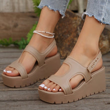 Load image into Gallery viewer, Open Toe Wedge Sandals
