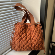 Load image into Gallery viewer, Drawstring Bubble Texture Tote Bag
