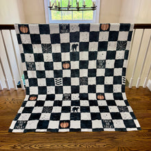 Load image into Gallery viewer, Blanket Halloween #5 - Checkered Halloween - PREORDER ends 7/25
