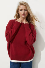 Load image into Gallery viewer, Basic Bae Round Neck Dropped Shoulder Long Sleeve Sweater
