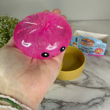 Load image into Gallery viewer, Squishy Toy - Viral Dumpling, Slow Rise Glitter - Pink
