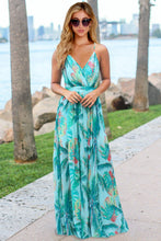 Load image into Gallery viewer, Crisscross Printed Surplice Cami Dress
