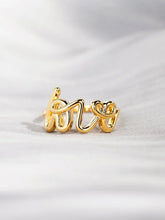 Load image into Gallery viewer, LOVE 18K Gold-Plated 925 Sterling Silver Ring
