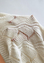 Load image into Gallery viewer, Openwork V-Neck Long Sleeve Sweater
