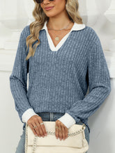 Load image into Gallery viewer, Johnny Collar Long Sleeve T-Shirt

