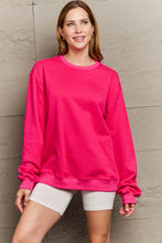 Load image into Gallery viewer, Full Size Round Neck Long Sleeve Sweatshirt
