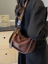 Load image into Gallery viewer, Suede Adjustable Strap Shoulder Bag
