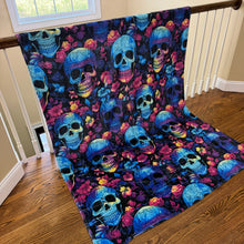 Load image into Gallery viewer, Blanket Halloween #25 - Rainbow Skull - PREORDER ends 7/25

