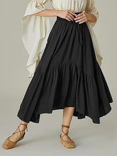 Load image into Gallery viewer, Smocked Waist Band Ruched Layered Skirt
