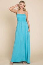 Load image into Gallery viewer, Culture Code Full Size Smocked Cami Maxi Dress with Pockets
