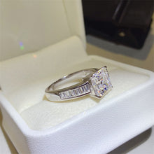 Load image into Gallery viewer, 3 Carat Moissanite 925 Sterling Silver Square Shape Ring
