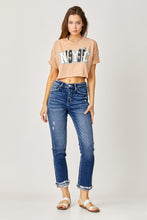 Load image into Gallery viewer, Risen Full Size High-Rise Frayed Cuffed Straight Jeans
