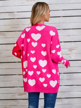 Load image into Gallery viewer, Angel Wings Heart Open Front Long Sleeve Cardigan
