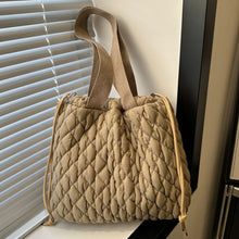 Load image into Gallery viewer, Drawstring Bubble Texture Tote Bag
